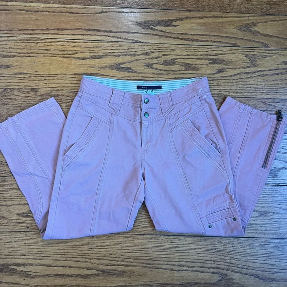 Marc Jacobs Vintage Y2K Cargo Pink Mid Rise Girly Cropped Corduroy Jeans A12 - Picture 1 of 4